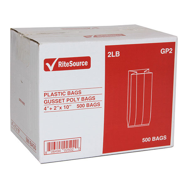 4 X 2 X 10 – 2Lb Clear Polybags